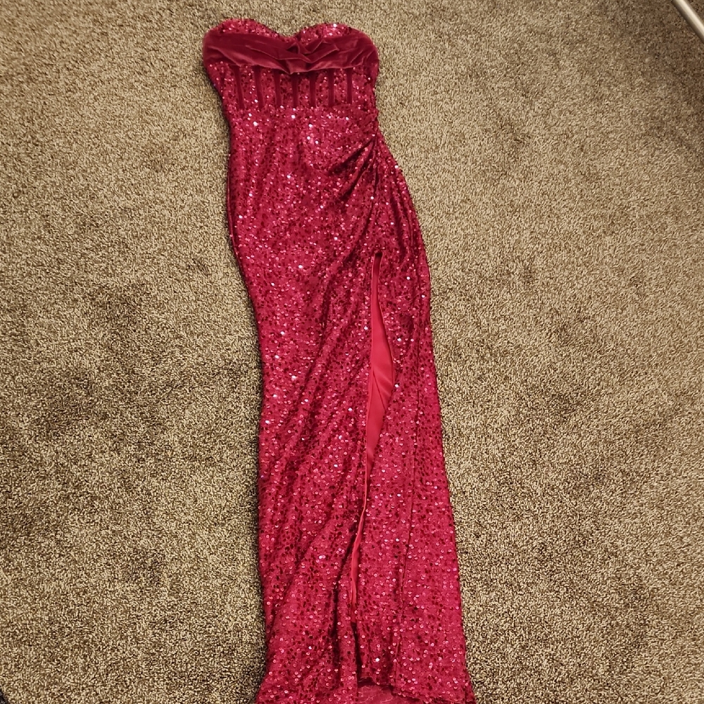 Stunning Red Sequin Gown